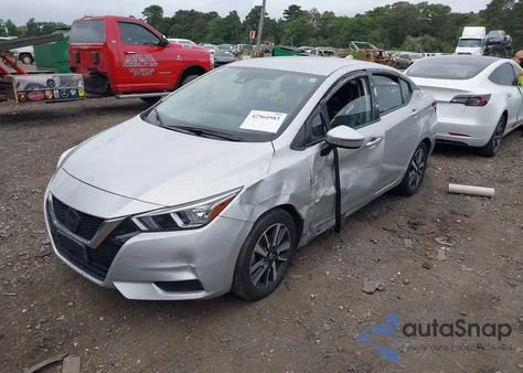 2021 Nissan Versa Sv Xtronic Cvt z USA, uszkodzony, nr VIN 3N1CN8EV4ML853580